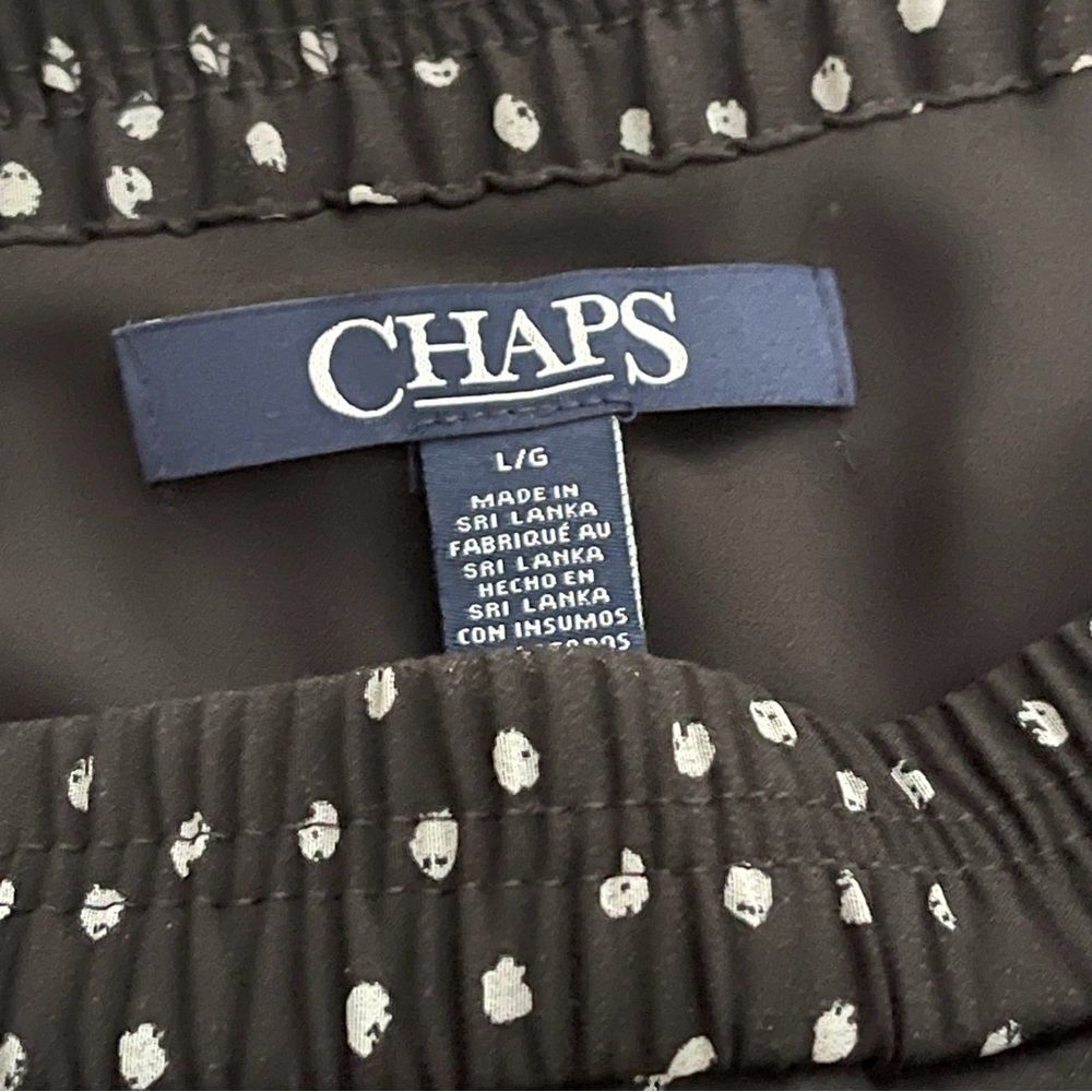 CHAPS Black and White Pleated Polka Dot Maxi Skirt Size Large - Picture 8 of 10